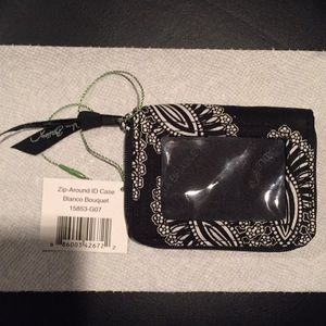Vera Bradley zip around ID Case (Blanco Bouquet)